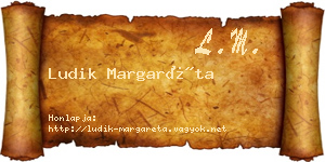 Ludik Margaréta névjegykártya